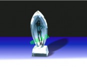 个人奖水晶奖杯 zy-049